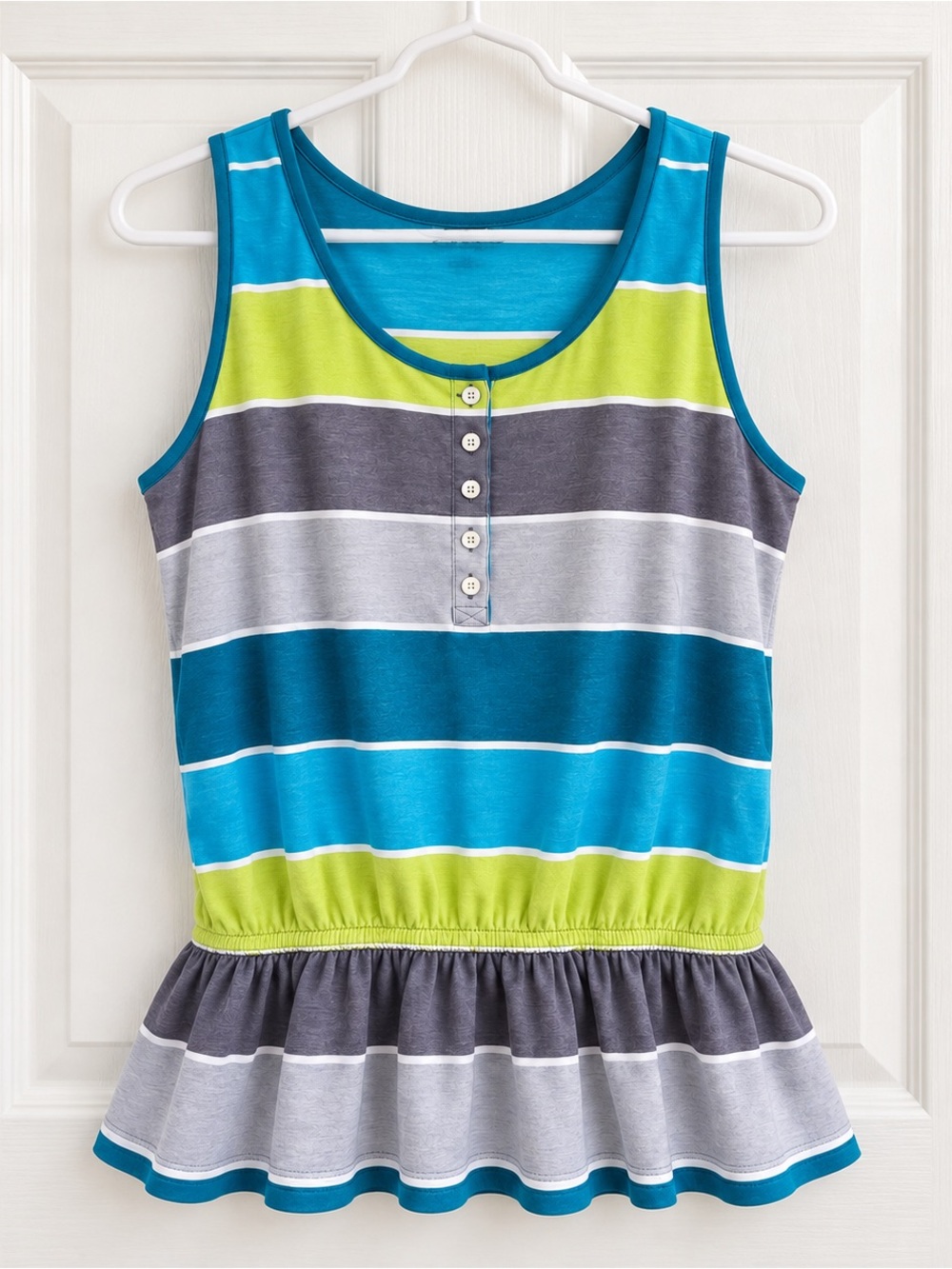 Croft & Barrow blue green grey Tank Top Size L